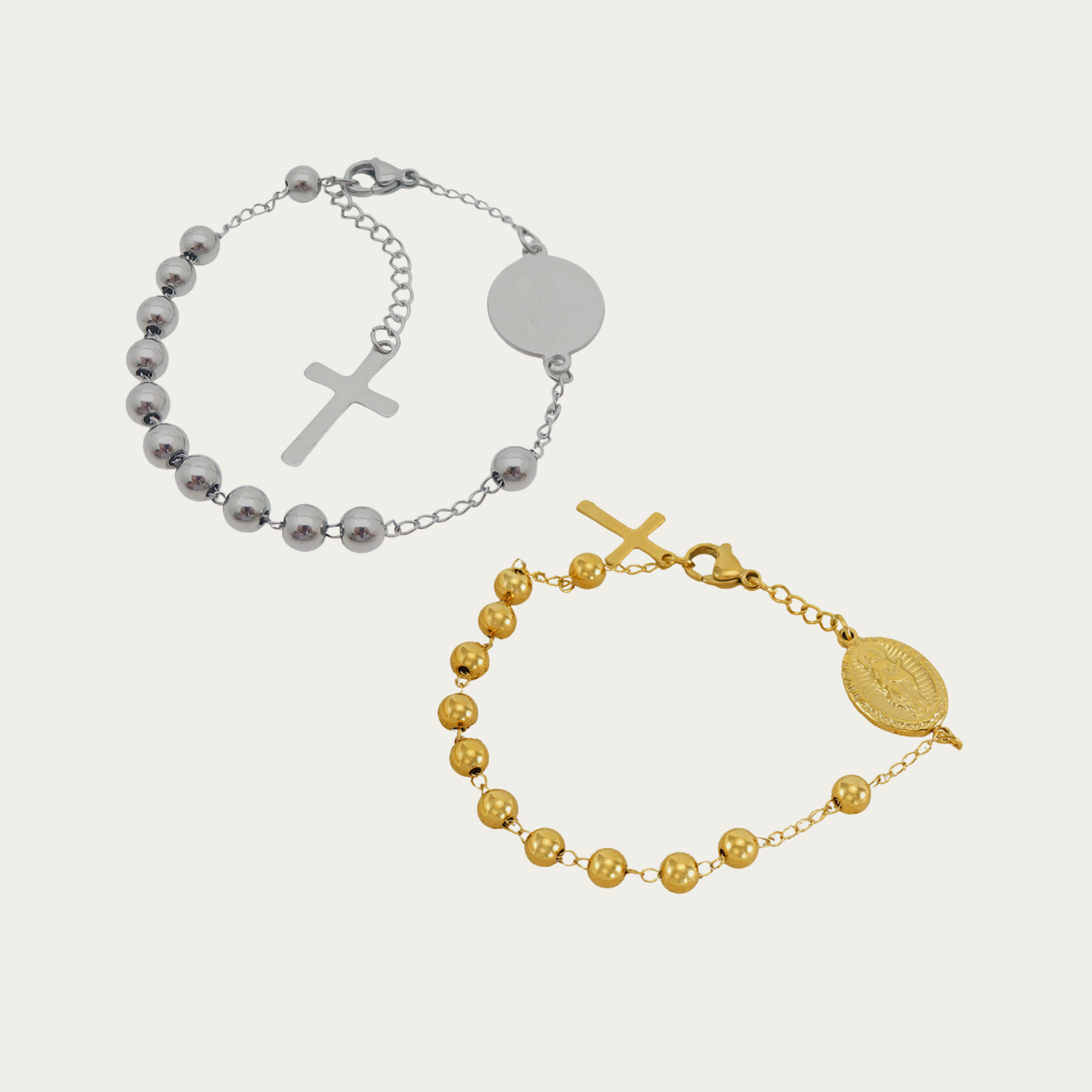 Pulsera de Rosario oro o plata