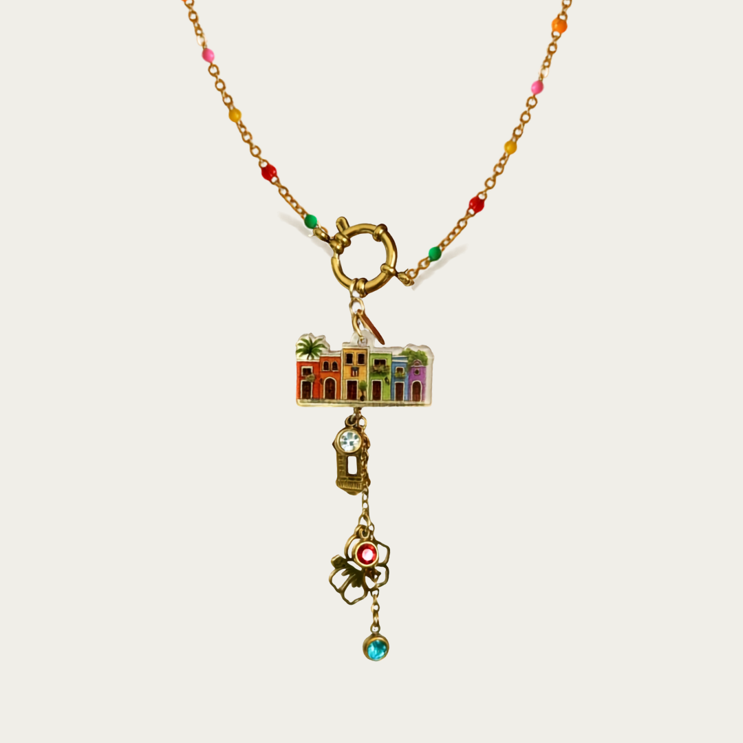 Collar colorido inspirado en Puerto Rico - Pieza EXCLUSIVA