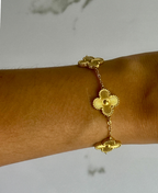 Pulsera trébol oro o plata Stainless Steel