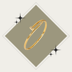 Bangle de tornillo oro Stainless Steel