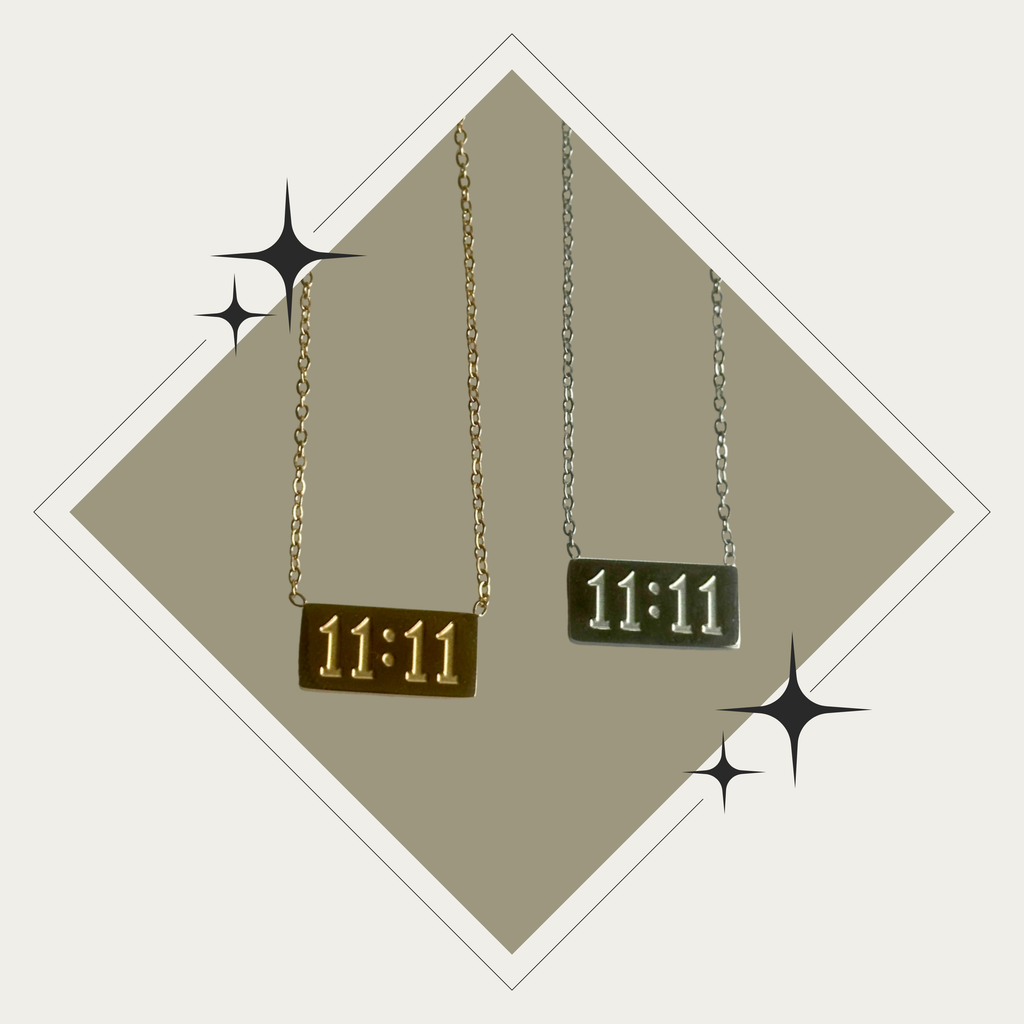 Collar 11:11 oro o plata Stainless Steel