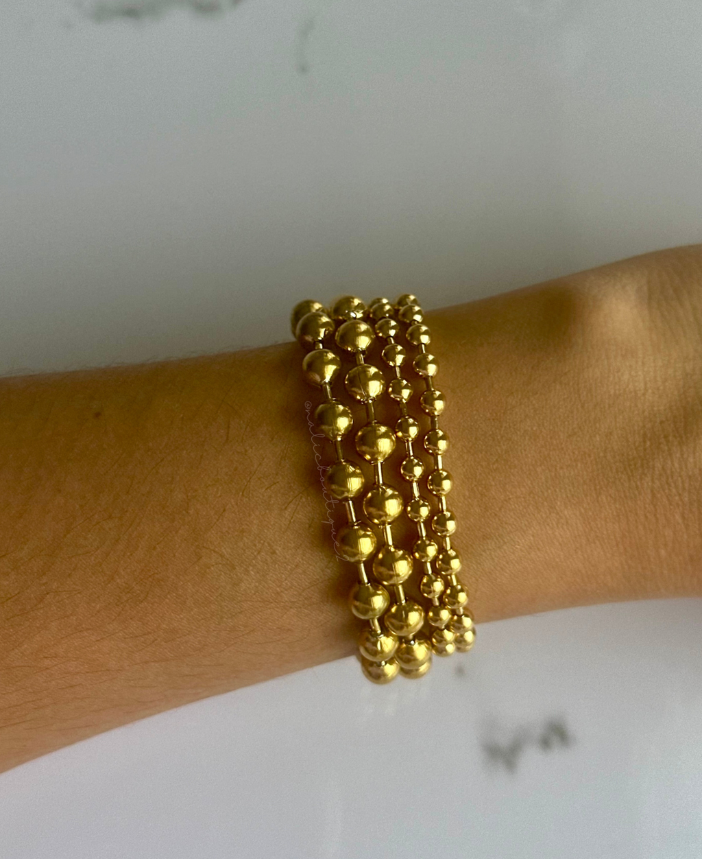 Pulsera militar en oro o plata Stainless Steel