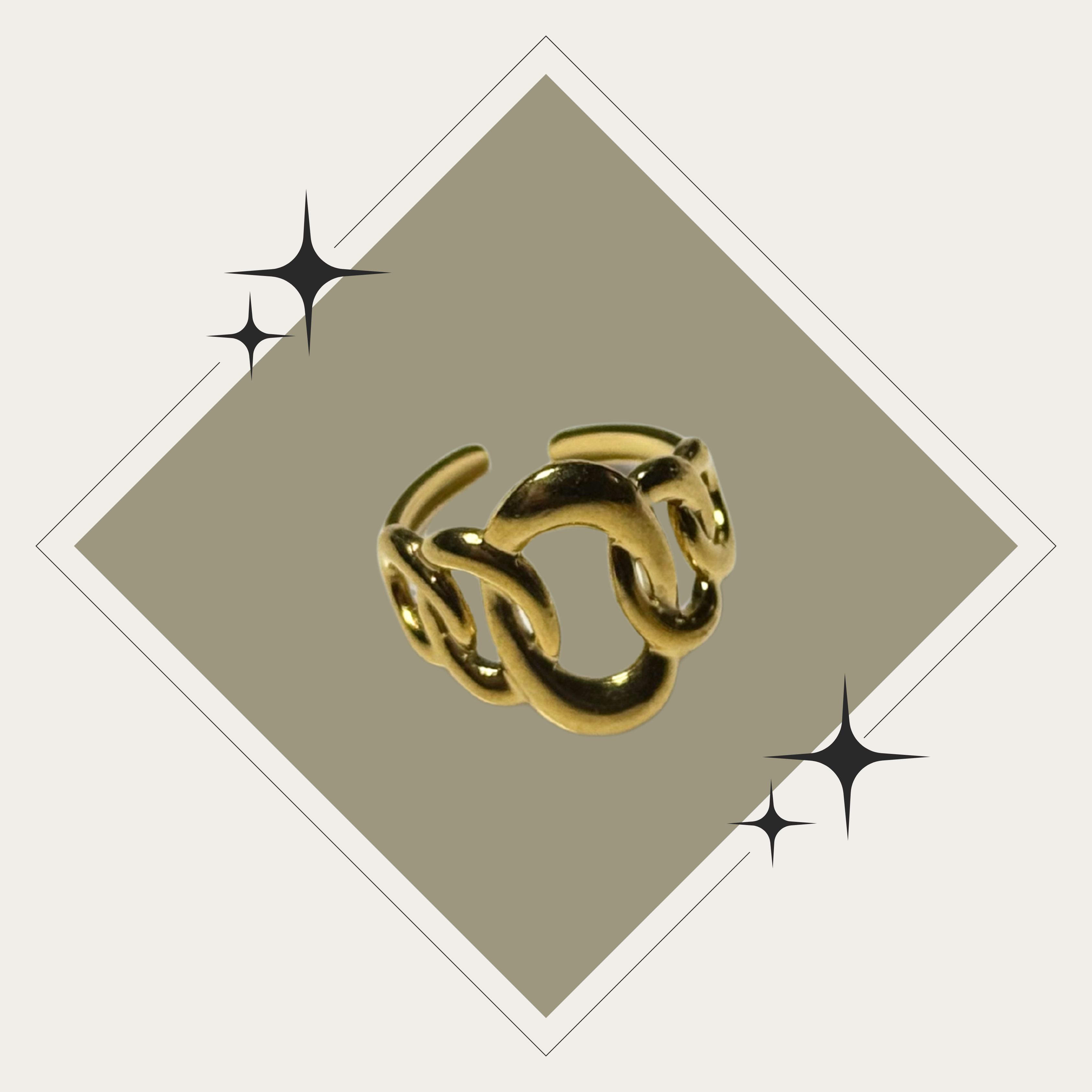 Sortija oro ajustable Stainless Steel