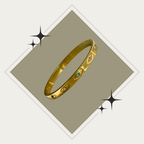 Bangle oro con ojos y zirconias en colores Stainless Steel