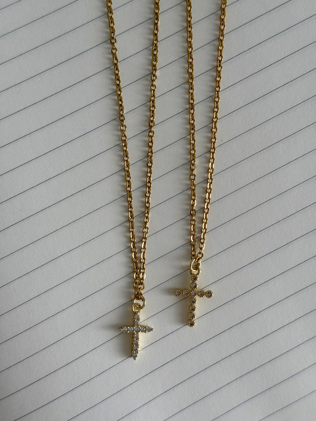 Collar cruz oro