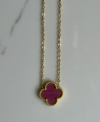 Collar trébol oro Stainless Steel