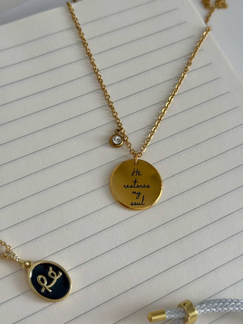 Collar oro Él RESTAURÓ MI ALMA