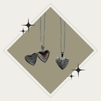 Photo necklace - corazón plata (sólo 1 foto)