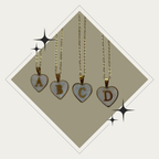 Collar inicial de corazón