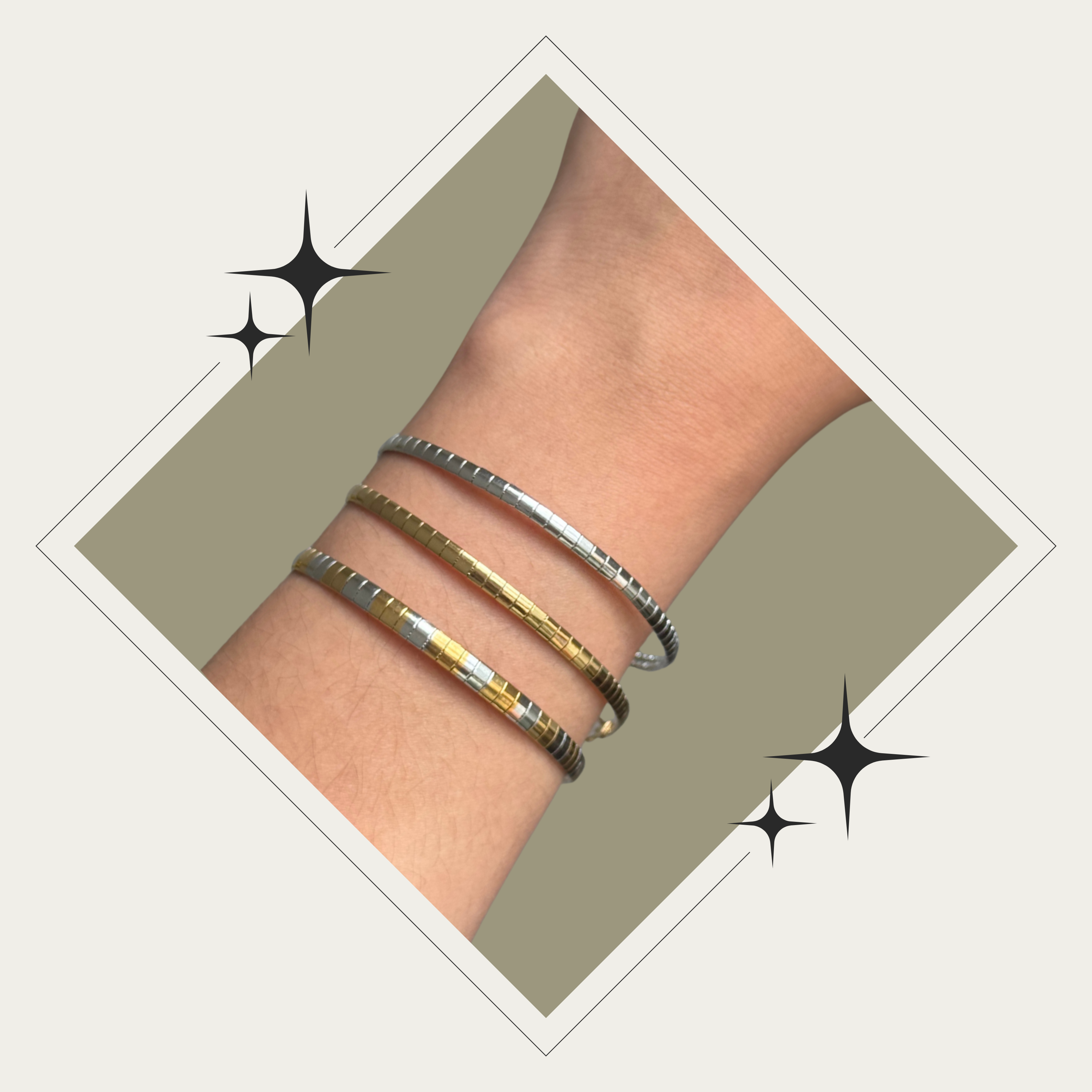 Pulsera fina oro o plata Stainless Steel