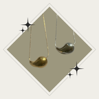 Collar de gota oro o plata Stainless Steel