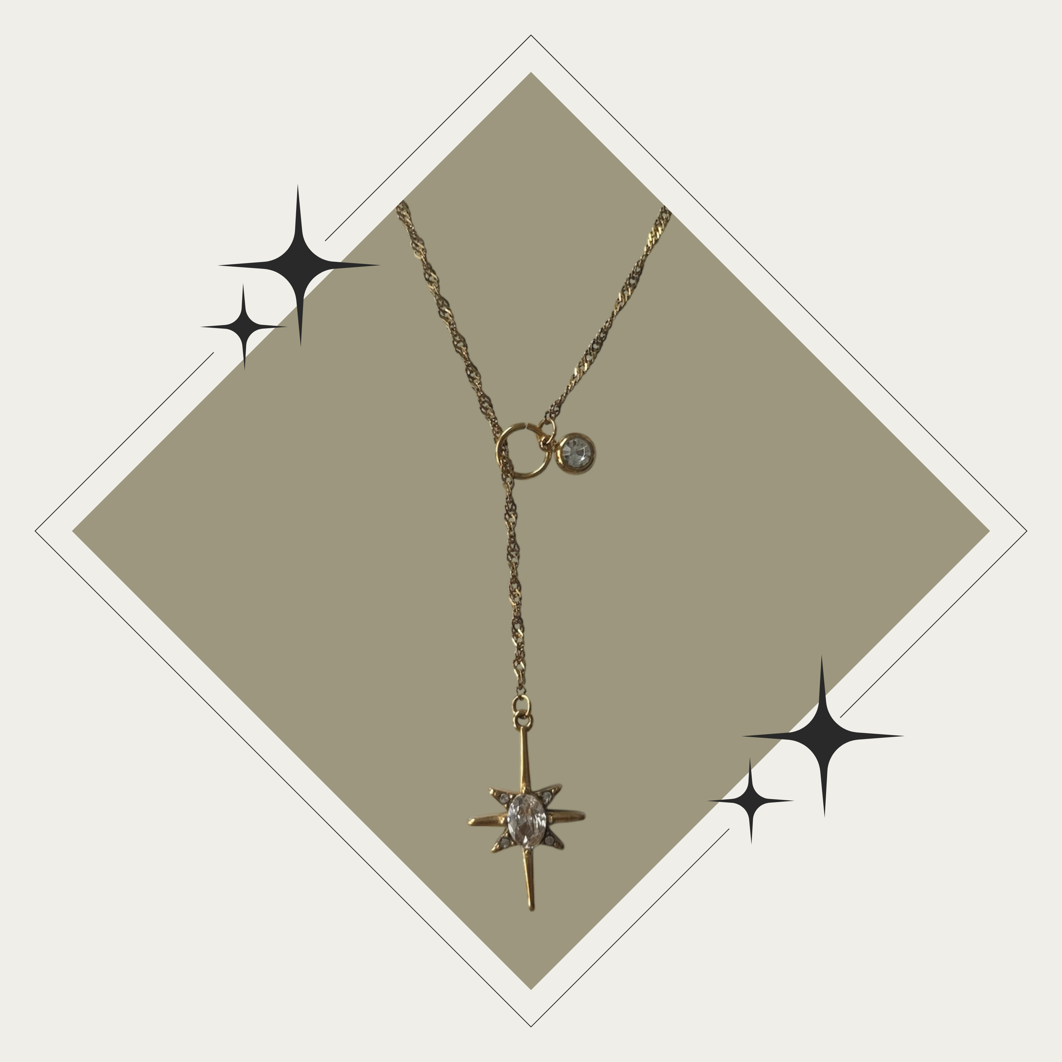 Collar Shine oro Stainless Steel