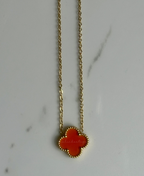 Collar trébol oro Stainless Steel