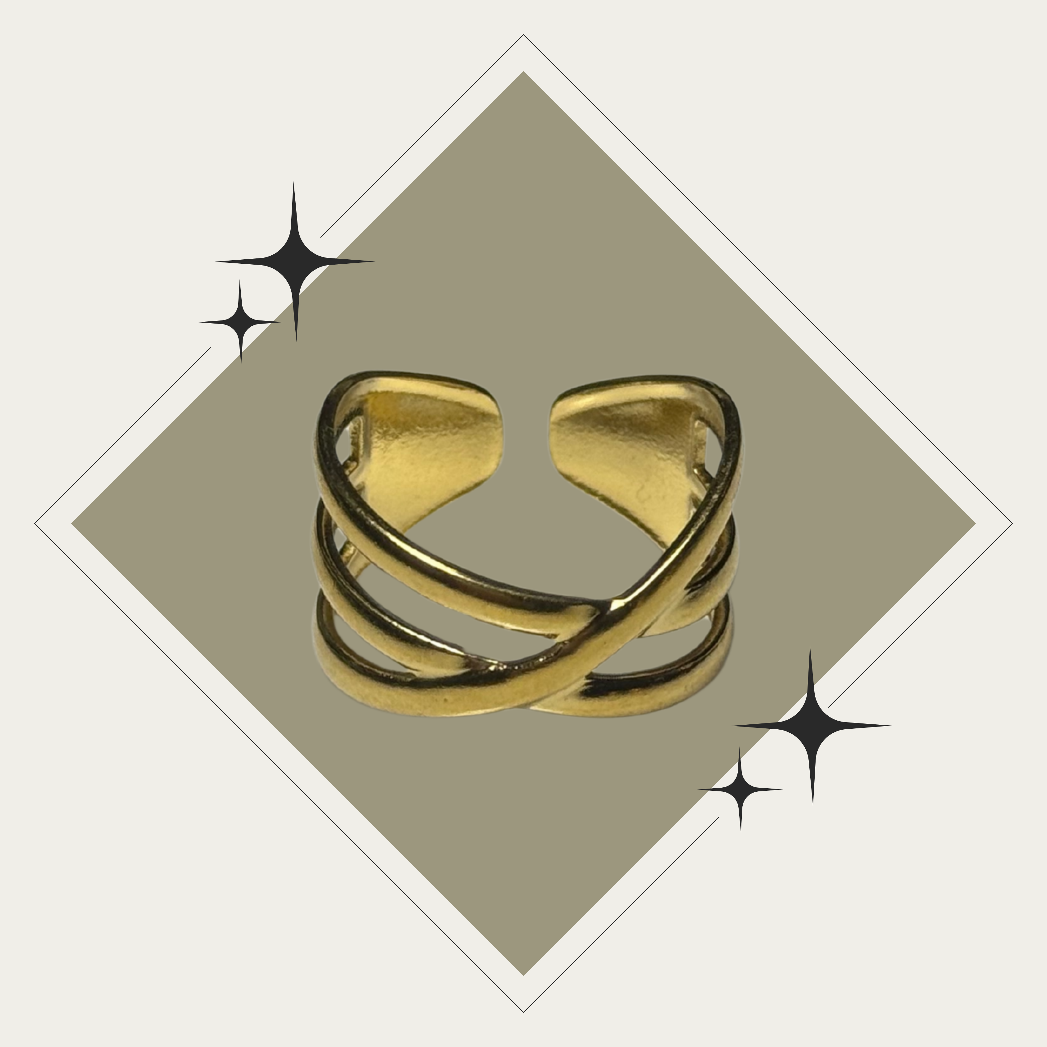 Sortija oro ajustable  Stainless Steel