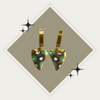 Pantallas “Huggies” Enamel Heart Stainless Steel