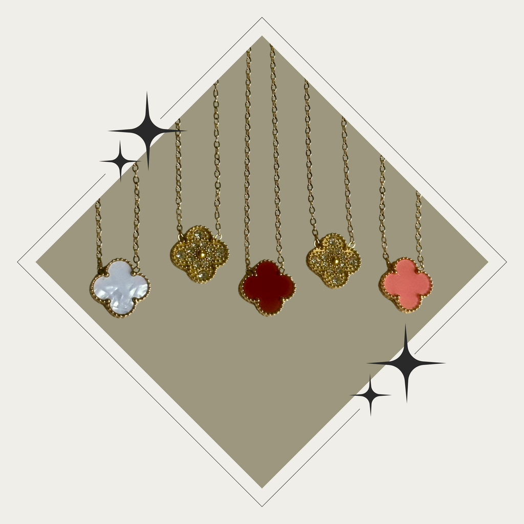 Collar trébol reversible Stainless Steel