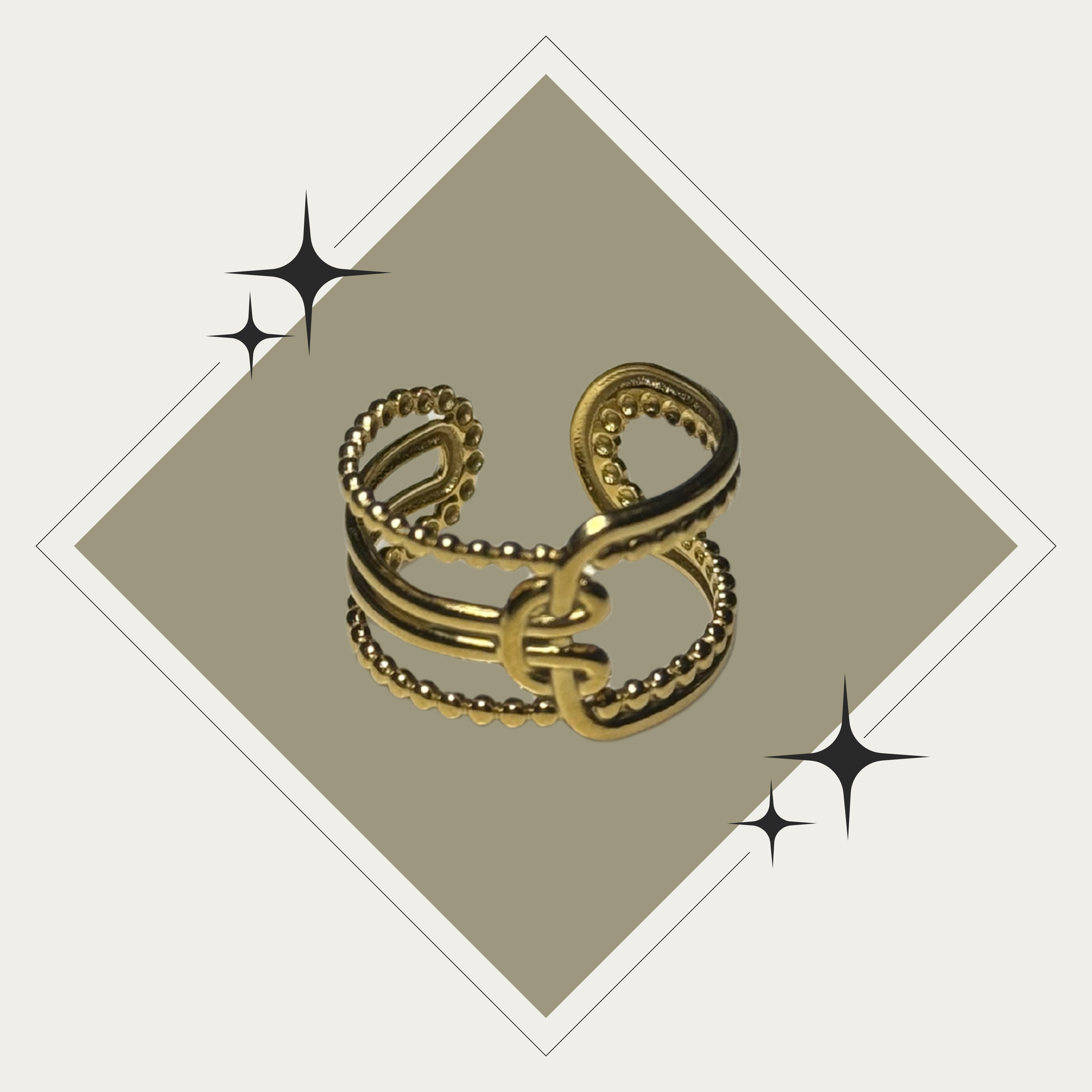 Sortija oro ajustable Stainless Steel