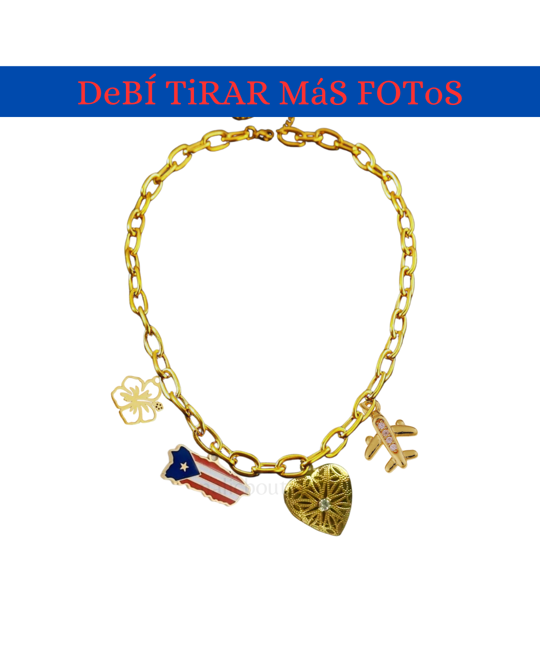 DeBÍ TiRAR Más FOToS charm necklace (1 foto)