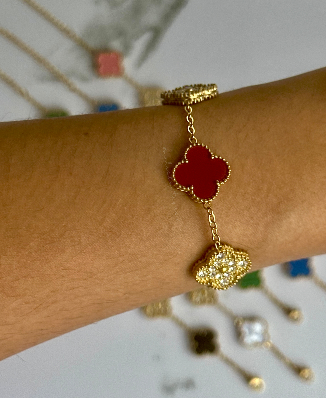 Pulsera de trébol reversible Stainless Steel