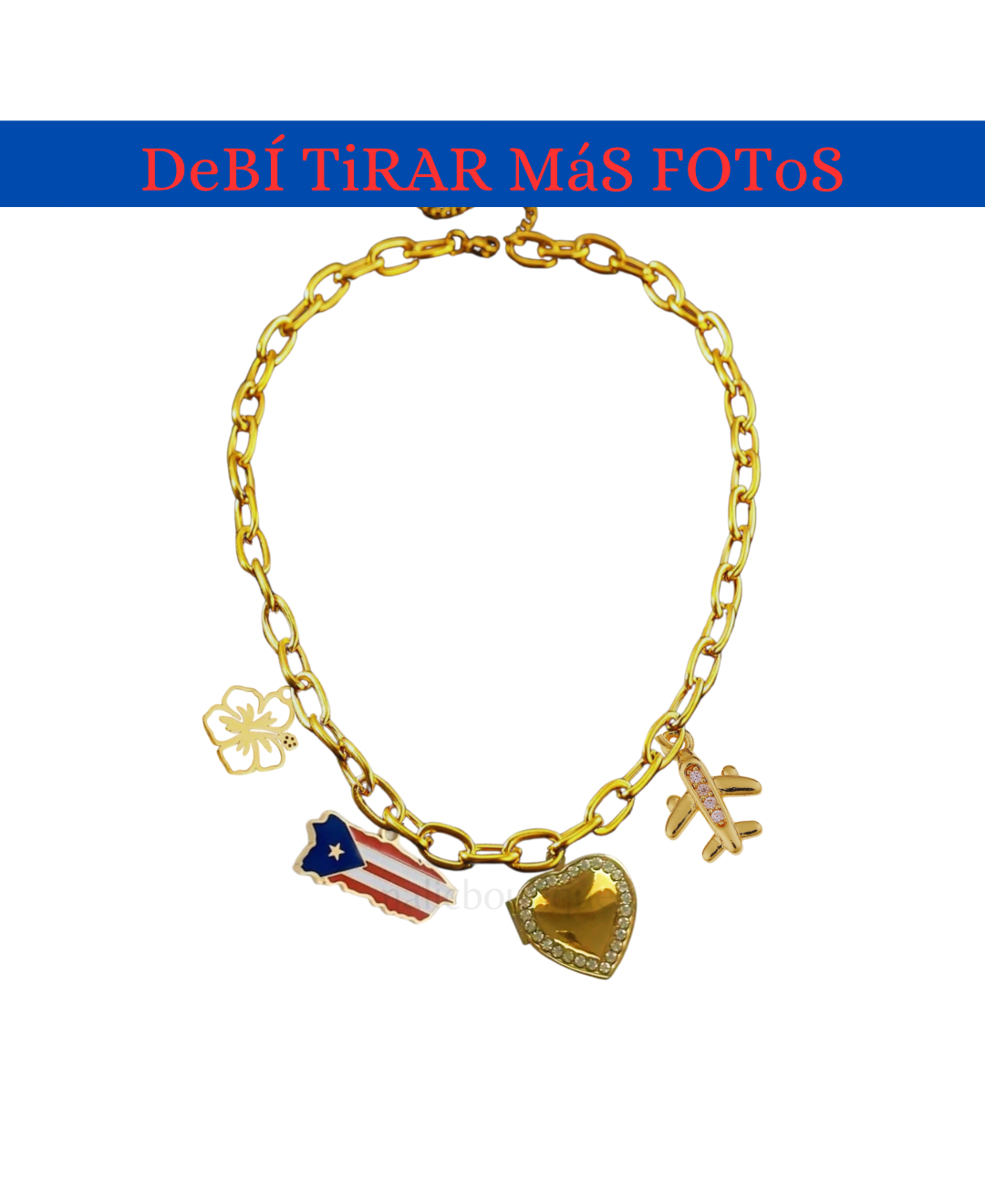 DeBÍ TiRAR Más FOToS charm necklace (1-2 fotos)