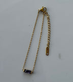 Pulsera piedra mes febrero (Amatista) Stainless Steel