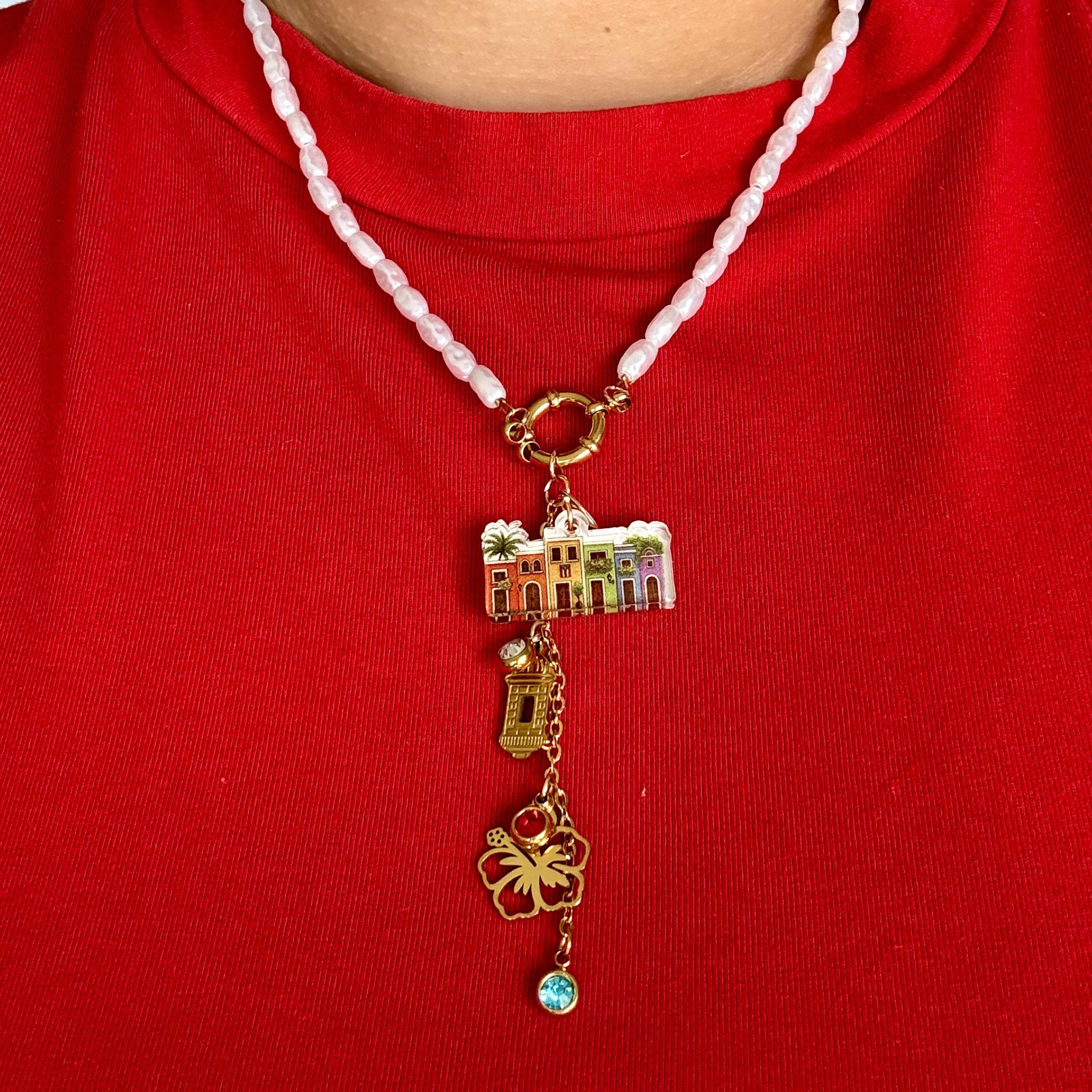 Collar de Perlas inspirado en Puerto Rico