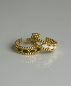 Sortija plana oro blanca o negra Stainless Steel