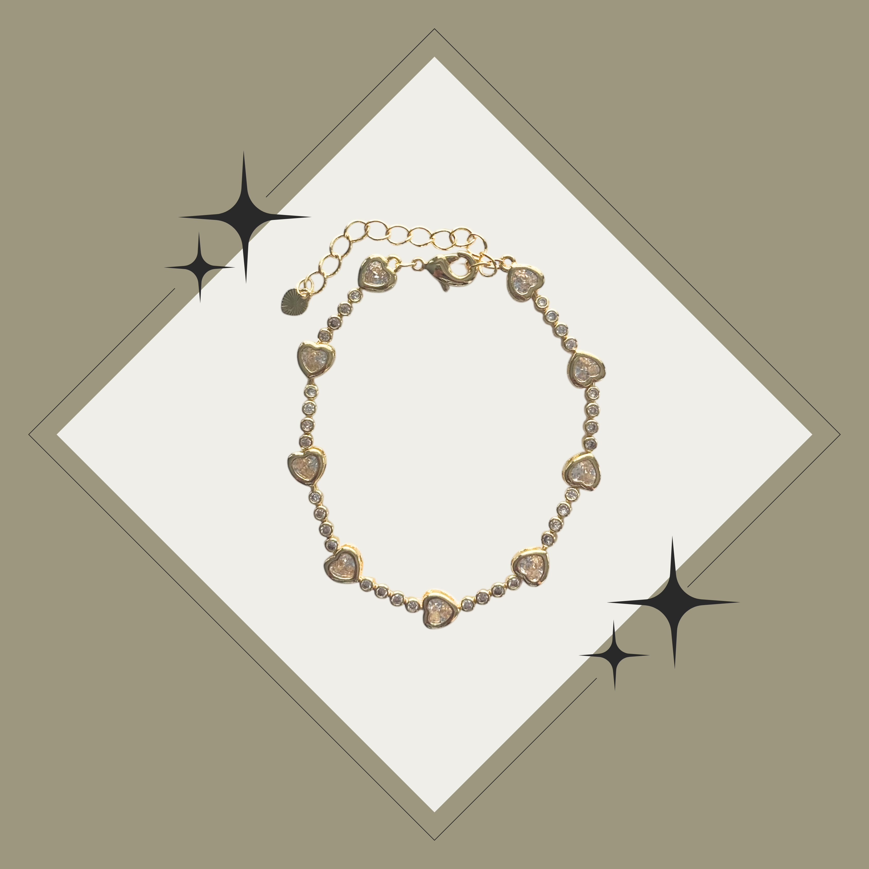 Pulsera de corazones