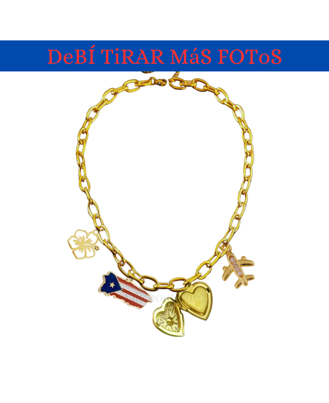DeBÍ TiRAR Más FOToS charm necklace (1 foto)