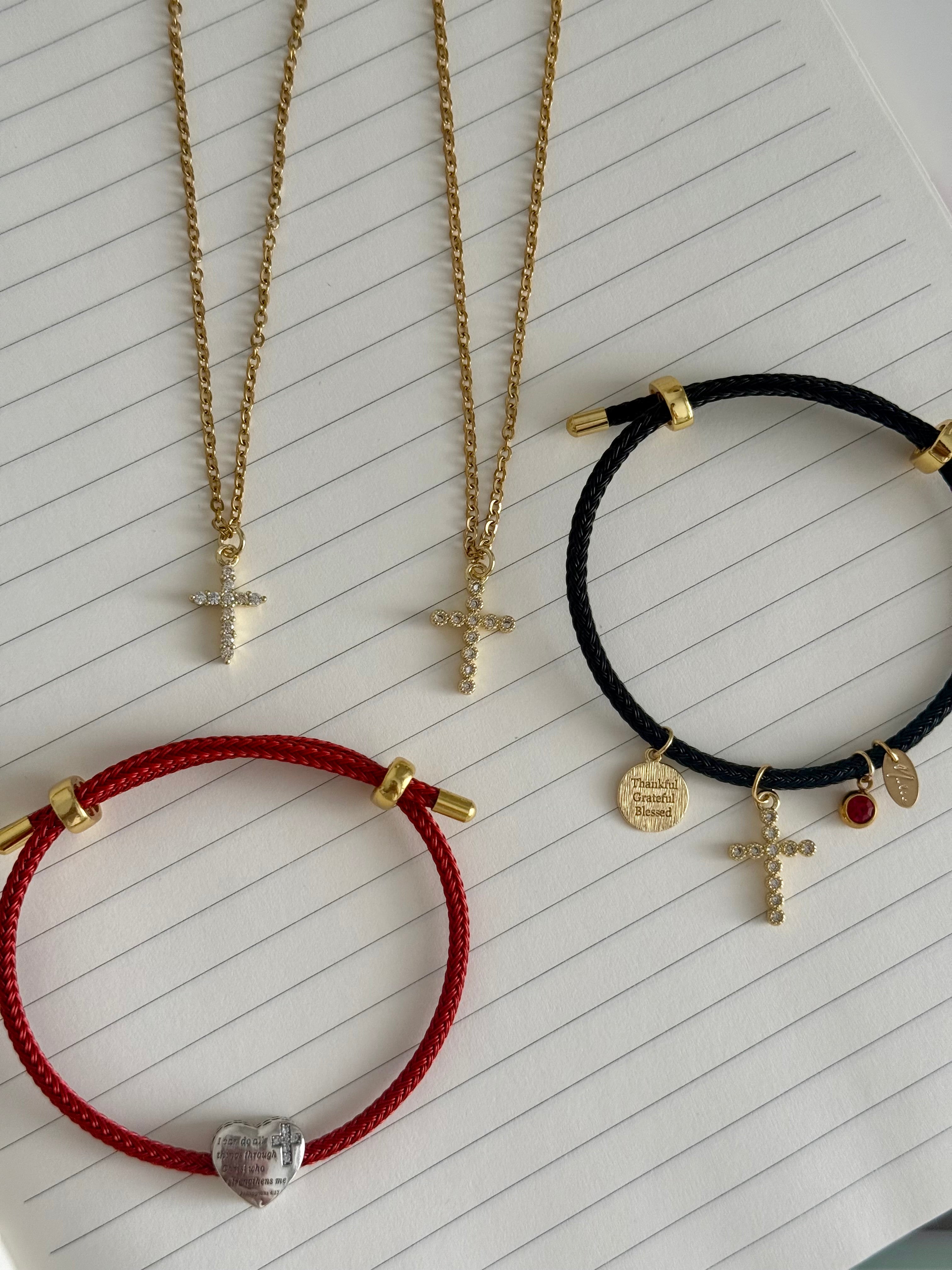 Collar cruz oro