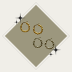 Hoops de bolas oro o plata Stainless Steel