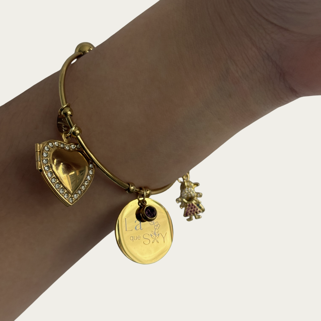 Pulsera ajustable la flor que SOY - personalizable