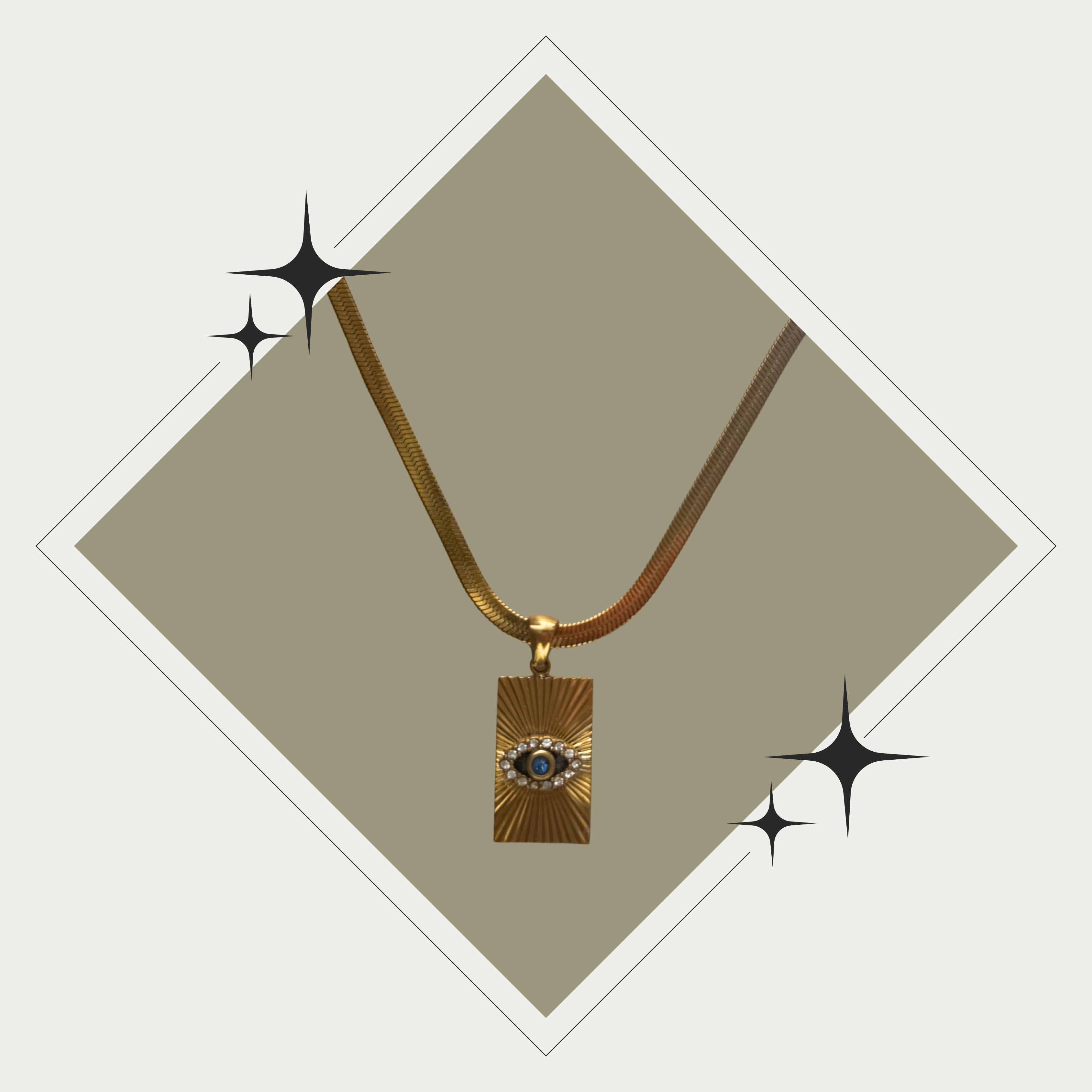 Collar ojo oro Stainless Steel