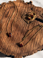 Pulsera piedra mes enero (Granate) Stainless Steel