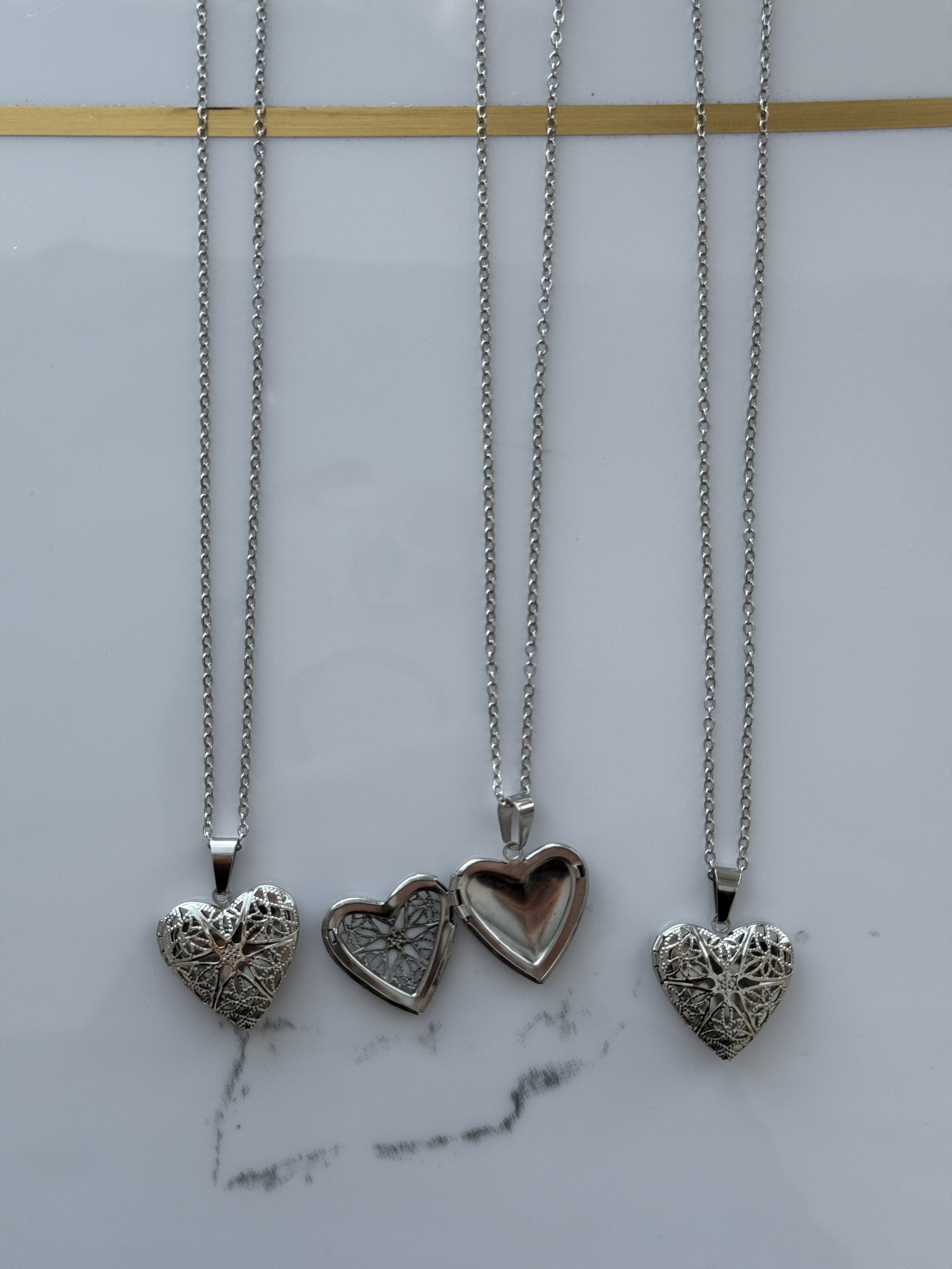 Photo necklace - corazón plata (sólo 1 foto)
