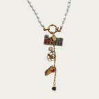 Collar de imitación de perlas inspirado en Puerto Rico - Pieza EXCLUSIVA
