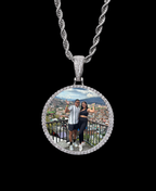 Photo necklace - redondo oro y plata  (sólo 1 foto) PRE-ORDEN