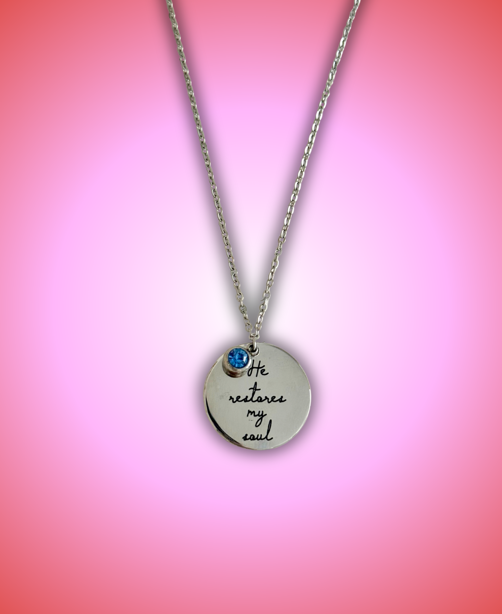 Collar plata Él RESTAURÓ MI ALMA