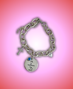 Pulsera plata Él RESTAURÓ MI ALMA