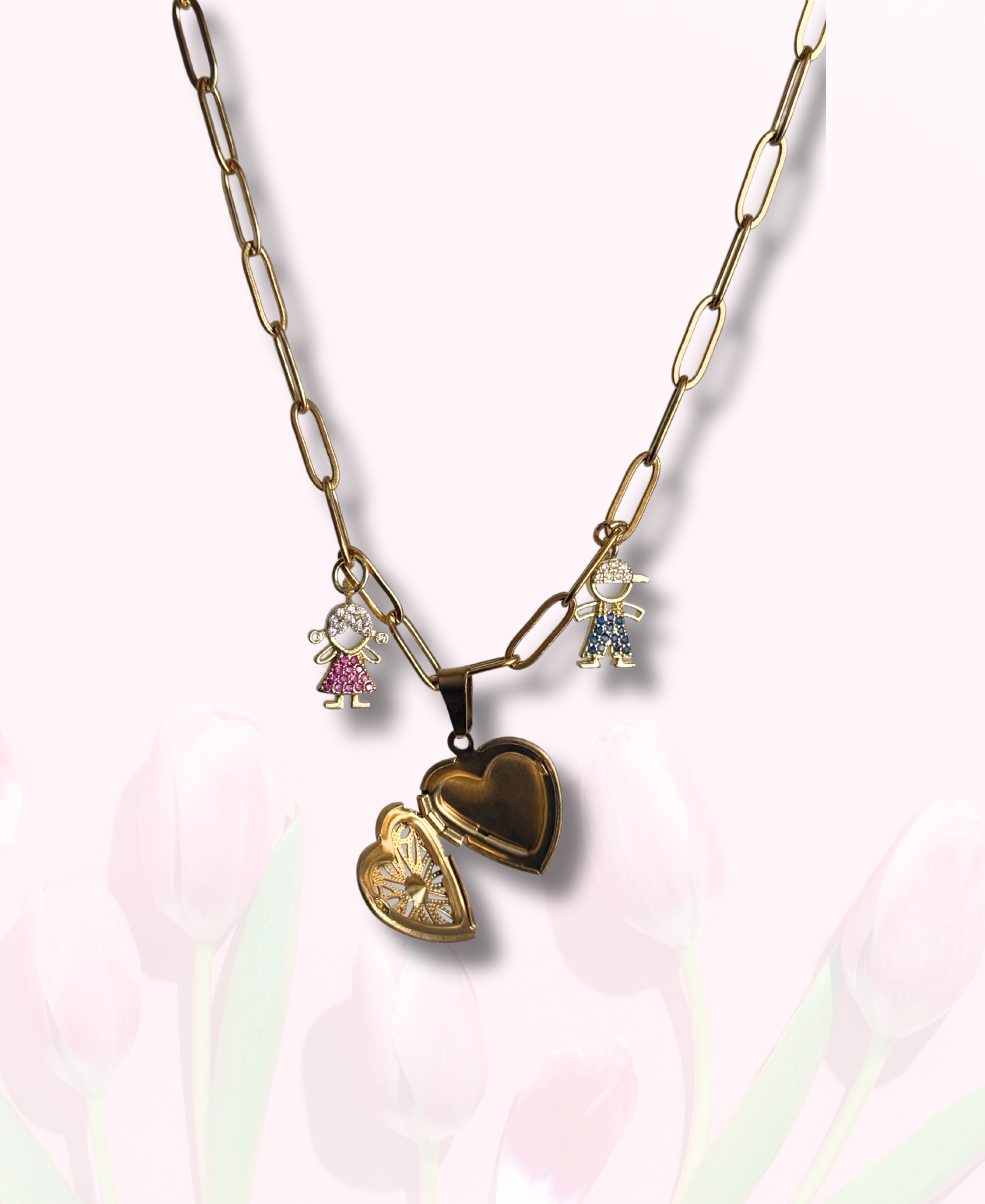 Collar con foto + niño/a