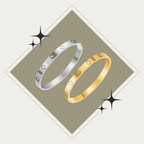 Bangle con trébol oro o plata Stainless Steel