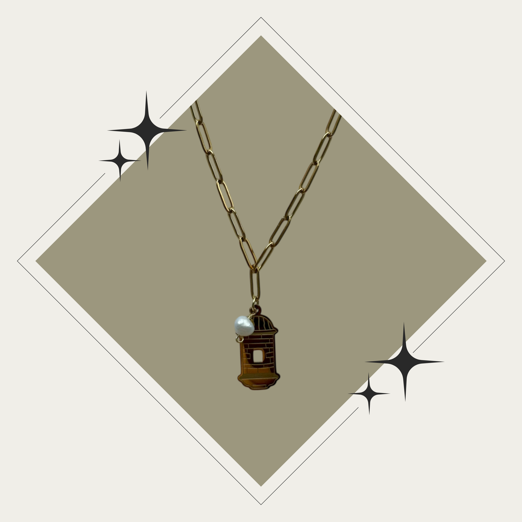 Collar garita con perla