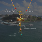 Collar colorido inspirado en Puerto Rico - Pieza EXCLUSIVA